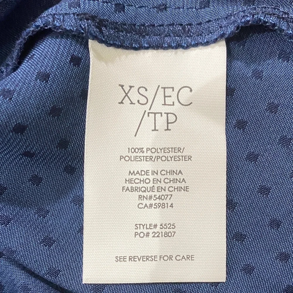CAbi Navy Blouse with Elegant Bow - Picture 6 of 6